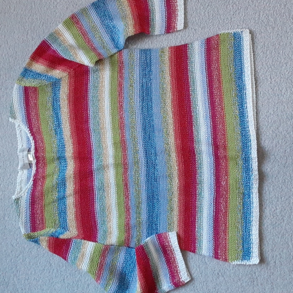Susan Bristol Pullover Multi-Colored Striped Swea… - image 1
